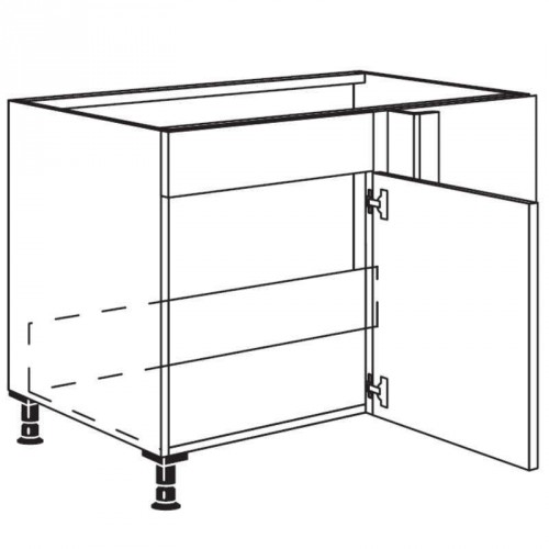 Spülen-Eckschrank mit 1 Tür