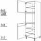 Hochschrank für Geräte-Umbauten, Backofen [2/9]