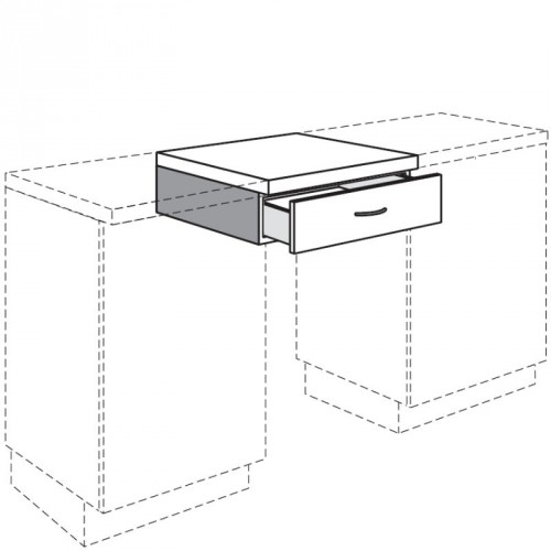 Unterbauschubkasten unter Arbeitsplatte