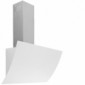 Diagonal Kopffreihaube Glas weiss mit Edelstahl [1/2]