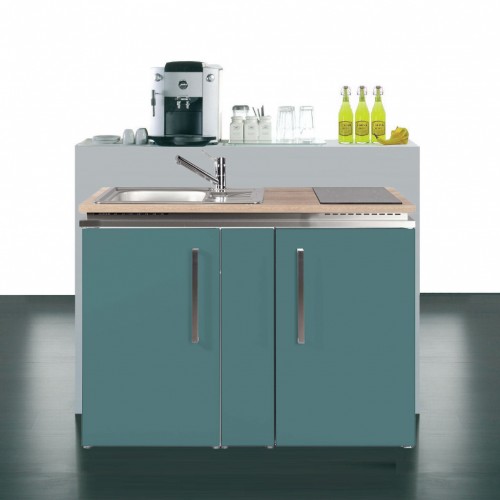 B&uuml;rok&uuml;che Metall 120 cm breit Designline