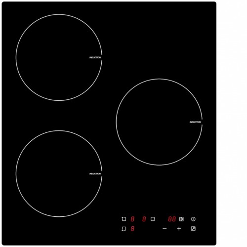 Induktionskochfeld 45 cm mit 3 Kochzonen