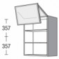 H&auml;ngeschrank mit Faltliftt&uuml;r Vollglasfront [2/15]