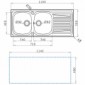 Doppel-Spülbecken mit Abtropffläche [2/3]