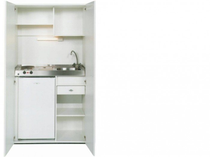 Schrankküche Breite 90 oder 100 cm inkl. Kühlschrank A+