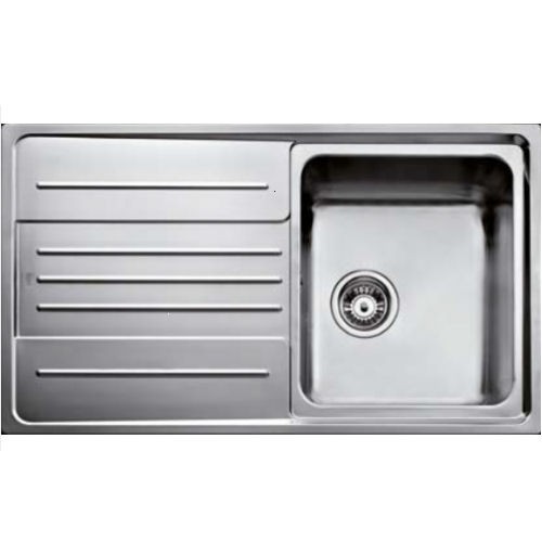 Einbauspüle Consol Edelstahl poliert mit Abtropffläche