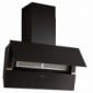 Schr&auml;ghaube Glas schwarz mit Edelstahl 2x1 Watt LED 3000 K [7/10]
