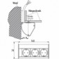 Evoline® Dock Cuisine Steckdosenelement 3-fach [4/4]