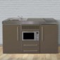 Miniküche Büroküche 150 cm breit mit Mikrowelle [6/23]