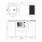 Minik&uuml;che B&uuml;rok&uuml;che 150 cm breit mit Mikrowelle [25/29]