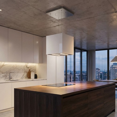 Inselhaube Umluft 409x409 mm