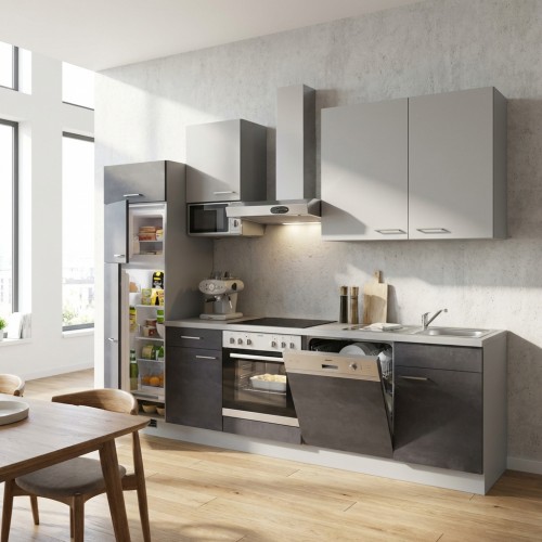 Pino K&uuml;chenzeile mit Ger&auml;ten Blockbreite 280 cm