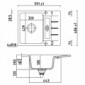 Keramikspüle LineUP 2F Einzelbecken mit kleiner Abtropffläche [5/6]