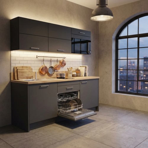 Pino B&uuml;rok&uuml;che 185 cm mit Elektroger&auml;te