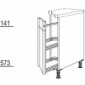 Auszugschrank diagonal mit Front verstiftet [2/12]