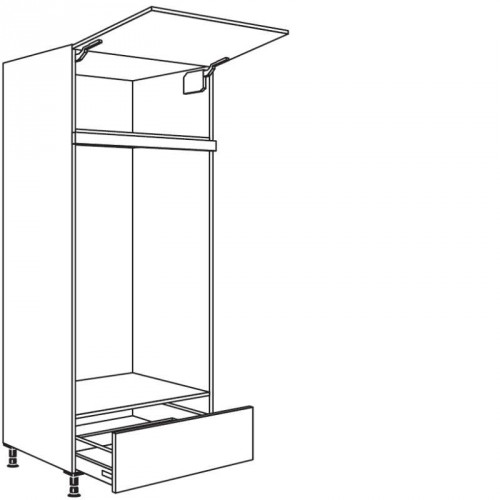 Hochschrank Geräte-Umbau Doppel-Backöfen 1298 mm Nische