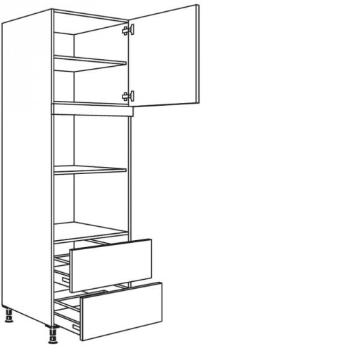 Hochschrank für Geräte-Umbauten, Mikrowelle und Dampfgarer