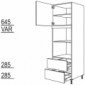 Hochschrank für Geräte-Umbauten, Mikrowelle und Dampfgarer [2/9]