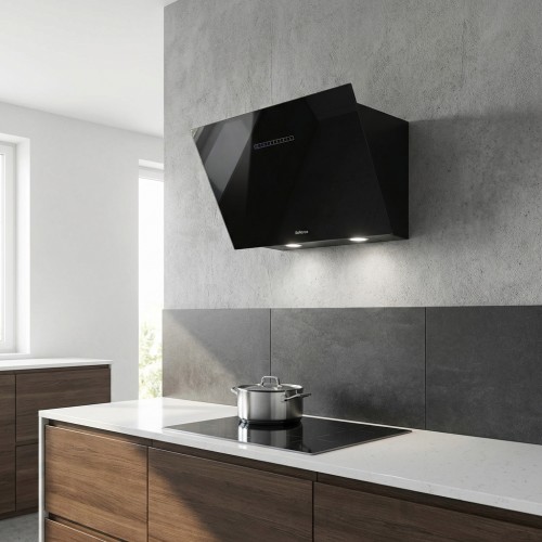 Schr&auml;ghaube Glas schwarz