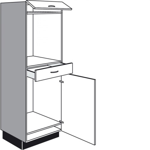 Highboard Geräteumbauschrank mit 1 Geräte-Drehtür