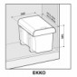 Einbau-Abfallsammler Ekko mit 2x15 Liter [2/2]