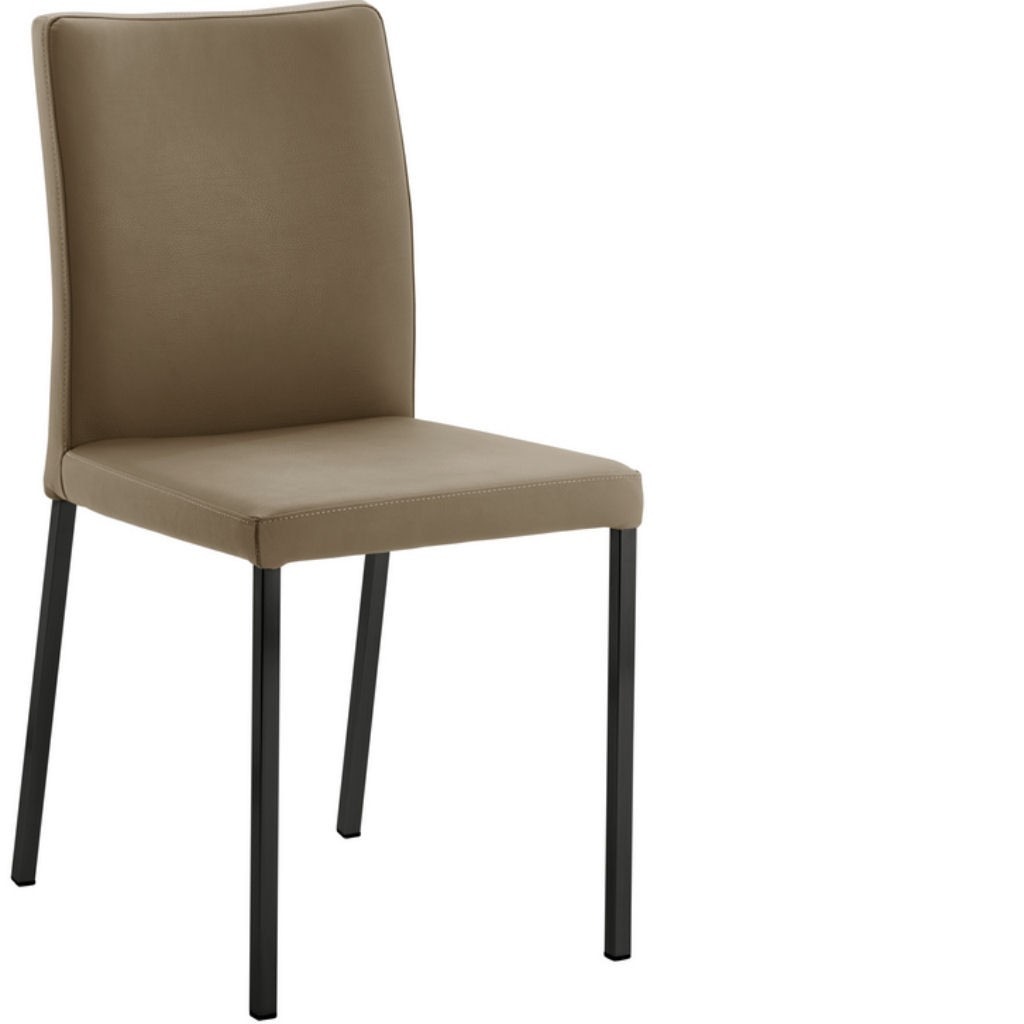 STARHMLUX Esszimmerstühle Wishbone - Metall Gestell Mit Polstersitz Walnuss/Schwarz