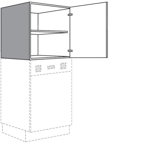 Aufsatzschrank mit 1 Drehtür