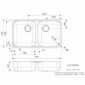 Medizinische Einbauspüle Doppel-Spülbecken L18 [2/3]