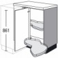 Maxi-Eckunterschrank mit 2 voll ausschwenkbare LeMans Drehböden [2/16]