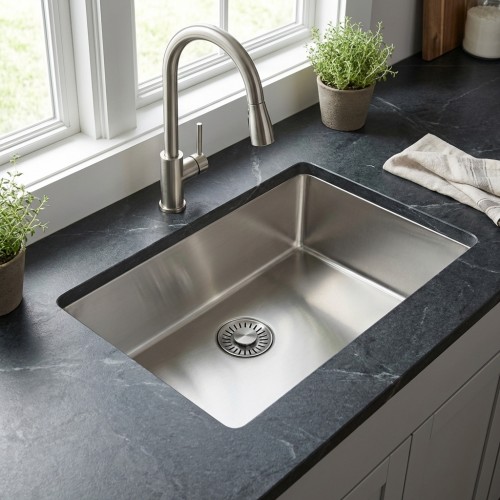 Edelstahlbecken f&uuml;r die K&uuml;che New York 50x40 Slim