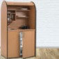 pro-art colorLINE Schrankküche mit Rollladen Jalousie in Buche, Ahorn, Nußbaum/Weiß inkl. Kühlschrank [1/14]