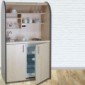 pro-art colorLINE Schrankküche mit Rollladen Jalousie in Buche, Ahorn, Nußbaum/Weiß inkl. Kühlschrank [2/14]