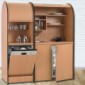 pro-art colorLINE Schrankküche mit Rollladen Jalousie in Buche, Ahorn, Nußbaum/Weiß inkl. Kühlschrank [5/14]