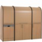 pro-art colorLINE Schrankküche mit Rollladen Jalousie in Buche, Ahorn, Nußbaum/Weiß inkl. Kühlschrank [8/14]