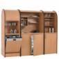 pro-art colorLINE Schrankküche mit Rollladen Jalousie in Buche, Ahorn, Nußbaum/Weiß inkl. Kühlschrank [10/14]
