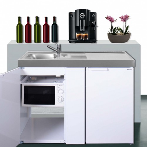 Minikuche 120 Cm Breit Metall Mit Kuhlschrank A Und Mikrowelle