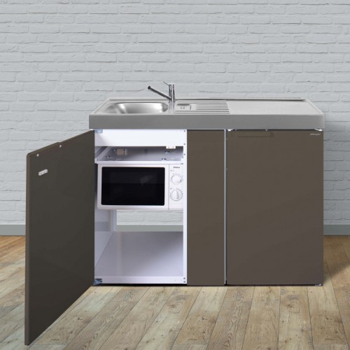 Miniküche 120 cm breit Metall mit Mikrowelle