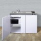Miniküche 120 cm breit Metall mit Mikrowelle [3/13]