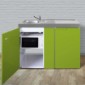 Miniküche 120 cm breit Metall mit Mikrowelle [5/13]