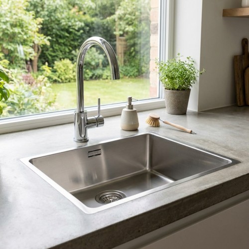 Edelstahlbecken für die Küche New York 50x40 Edelstahlbecken für die Küche New York 50x40