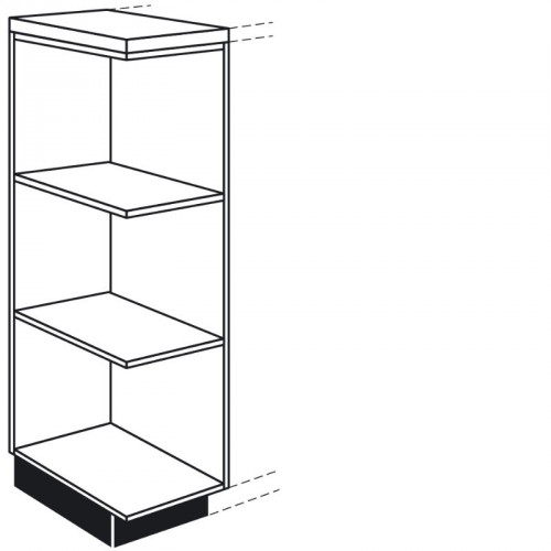 Highboard-Abschlussregal für die Küche