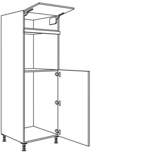 Hochschrank Geräte-Umbau für Kühlautomat und Backofen