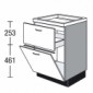 Kochstellenschrank mit 1 Schubkasten für Kompakt-Geschirrspüler [2/16]