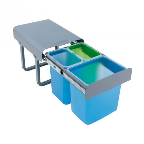 Kuchen Mull Trenner Mit Farbigen Eimern Grun Und Blau