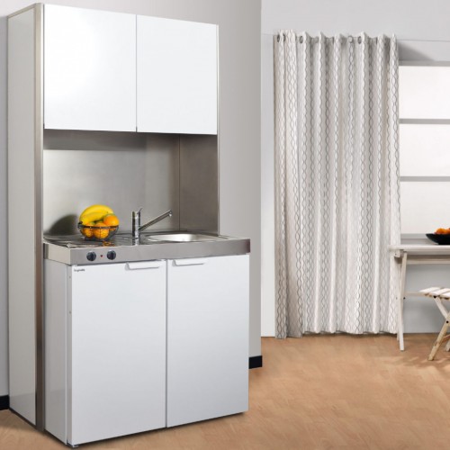 Kleine Studentenkuche Metall 100 Cm Breit Mit Studioline Uberbau