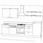 Komplette Einbauküche mit Elektrogeräte 300 cm Stellmass [3/10]