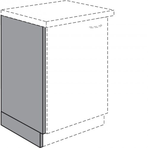 Seitenstütze für Unterschränke in Korpusfarbe