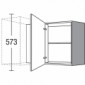 Eck-Hängeschrank mit 1 Drehtür [2/17]