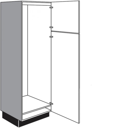 Geräteumbauschrank mit 2 Geräte-Drehtüren
