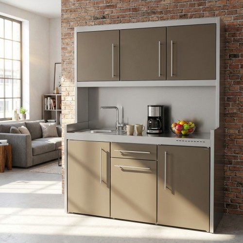 Büroküche 150 cm breit mit Studioline SD Überbau Büroküche 150 cm breit mit Studioline SD Überbau